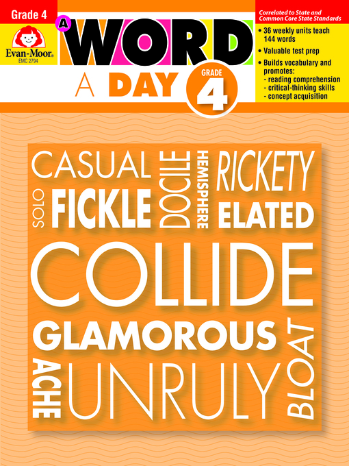 Title details for A Word a Day, Grade 4 by Evan-Moor Educational Publishers - Available